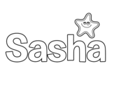 Dibujo de Sasha para colorear