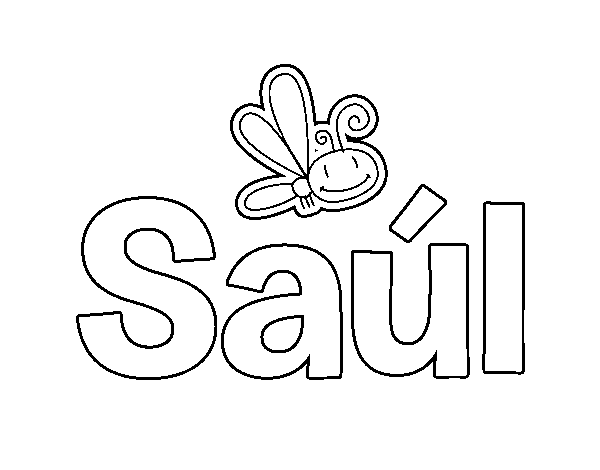 Dibujo de Saúl para Colorear