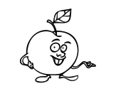 Dibujo de Señor manzana para colorear