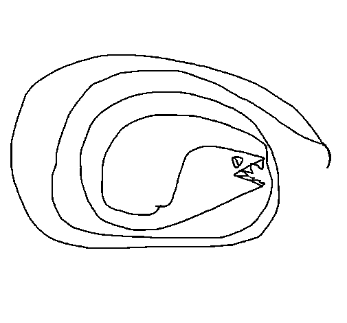 Dibujo de Serpiente 2 para Colorear