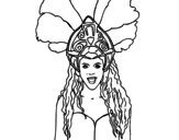 Dibujo de Shakira - Waka Waka para colorear
