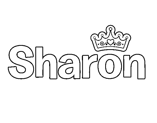 Dibujo de Sharon para Colorear