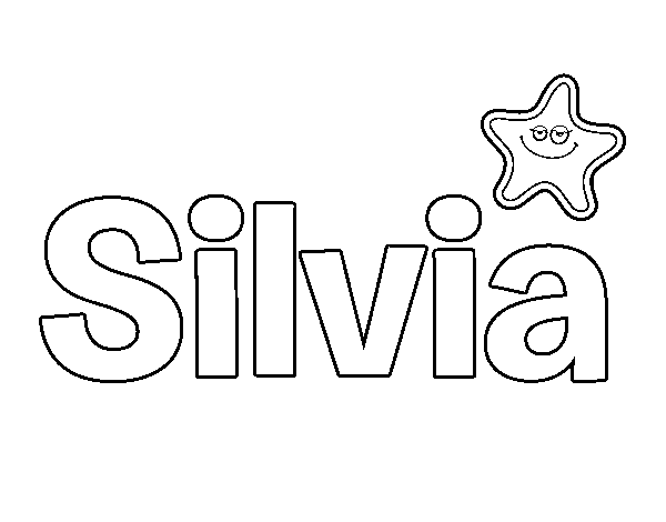 Dibujo de Silvia para Colorear