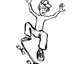 Dibujo de Skater para colorear