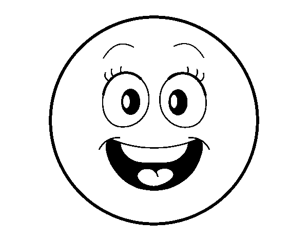  Dibujo de Smiley feliz para Colorear