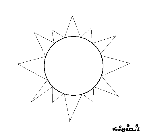 Dibujo de Sol 4a para Colorear