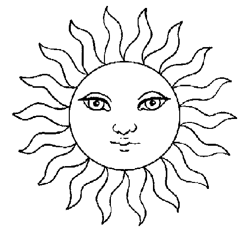 Dibujo de Sol para Colorear 