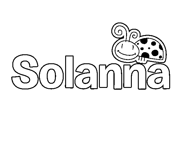 Dibujo de Solanna para Colorear