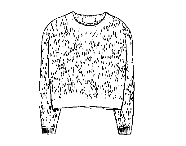 Dibujo de Suéter de cachemira para Colorear