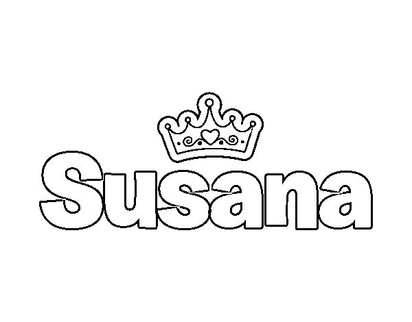 Dibujo de Susana para Colorear