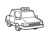Dibujo de Taxi urbano para colorear