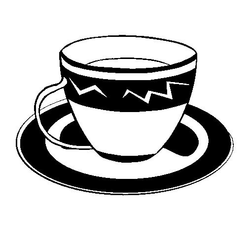Dibujo de Taza de café para Colorear