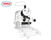 Dibujo de Thomas en marcha para colorear