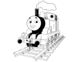 Dibujo de Thomas la locomotora