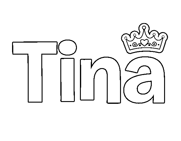 Dibujo de Tina para Colorear