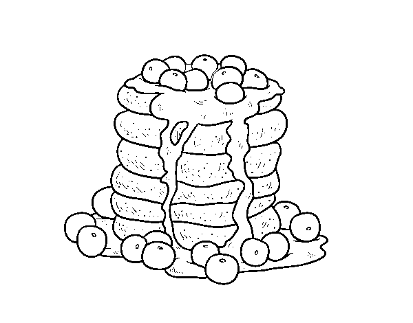 Dibujo de Tortitas para Colorear