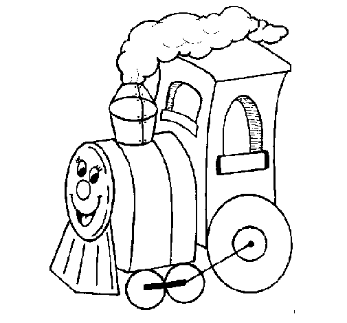 Dibujo de Tren 4 para Colorear