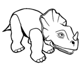 Dibujo de Triceratops II para colorear