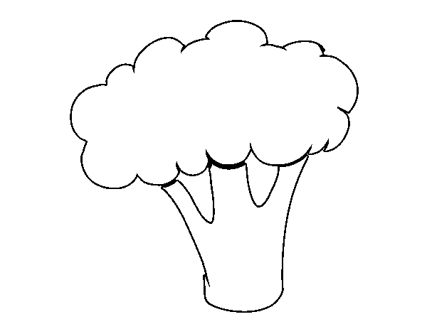 Dibujo de Trozo de brócoli para Colorear