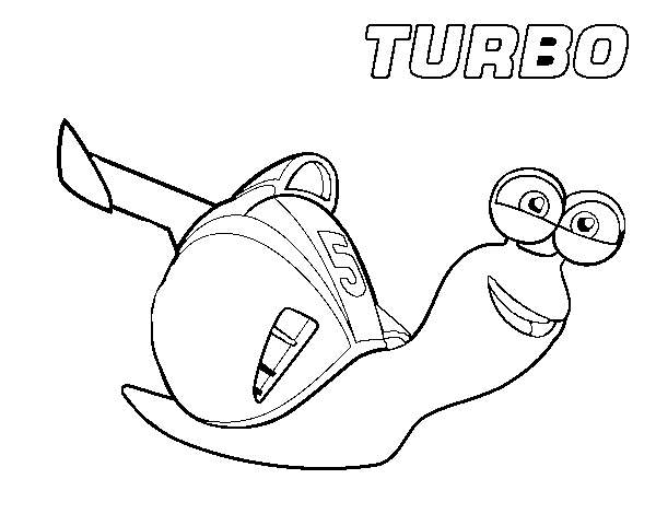 Dibujo de Turbo para Colorear