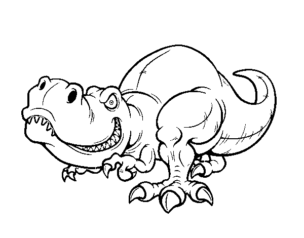 Dibujo de Tyrannosaurus Rex para Colorear