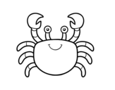 Dibujo de Un cangrejo de mar