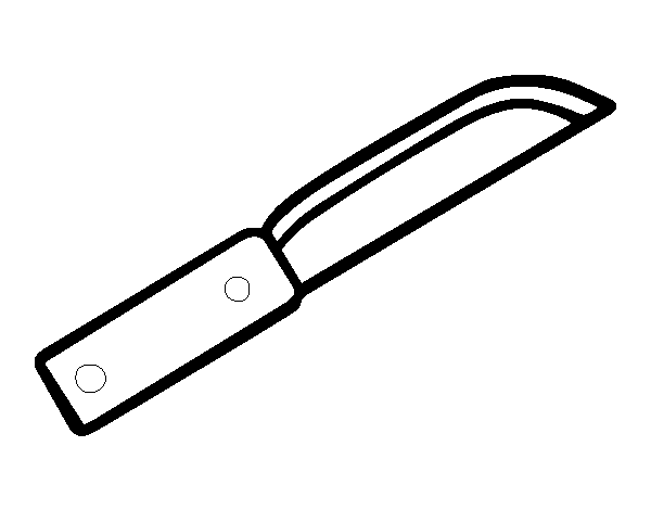 Dibujo de Un cuchillo para Colorear