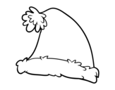 Dibujo de Un gorro de Santa Claus para colorear