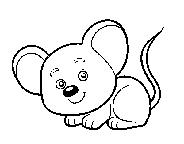 Dibujo de Un ratoncito para Colorear
