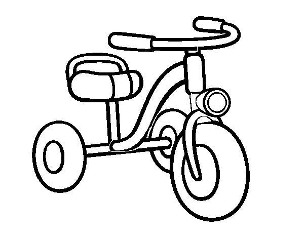 Dibujo de Un triciclo infantil para Colorear
