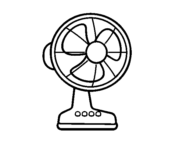 Dibujo de Un ventilador para Colorear