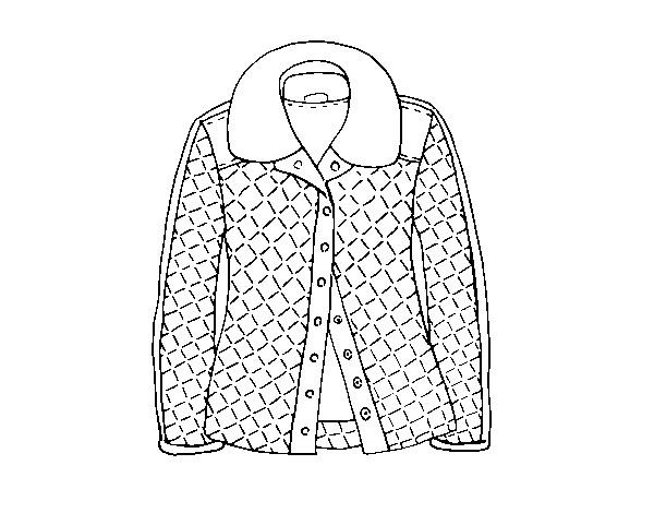 Dibujo de Una chaqueta para Colorear