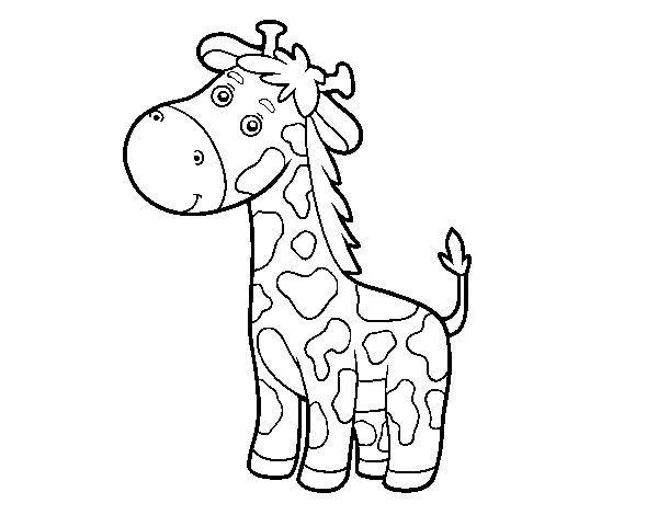 Dibujo de Una jirafa para Colorear