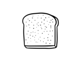Dibujo de Una rebanada de pan para colorear