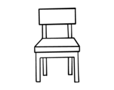 Dibujo de Una silla de comedor para colorear