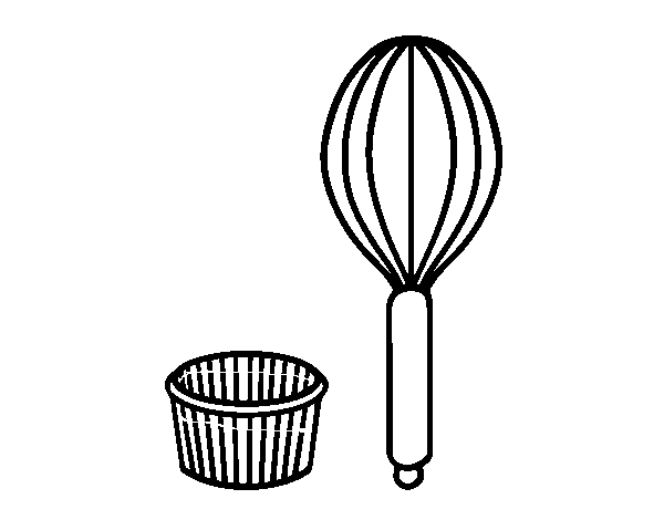 Dibujos para colorear de utensilios de cocina