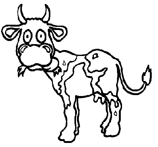 Dibujo de Vaca 1 para Colorear