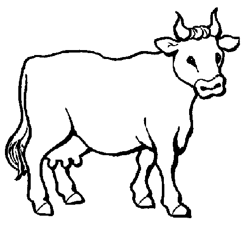 Dibujo de Vaca 3 para Colorear