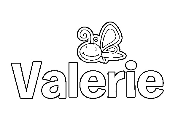 Dibujo de Valerie para Colorear
