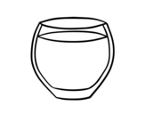 Dibujo de Vaso de agua para colorear