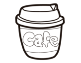 Dibujo de Vaso de café para colorear