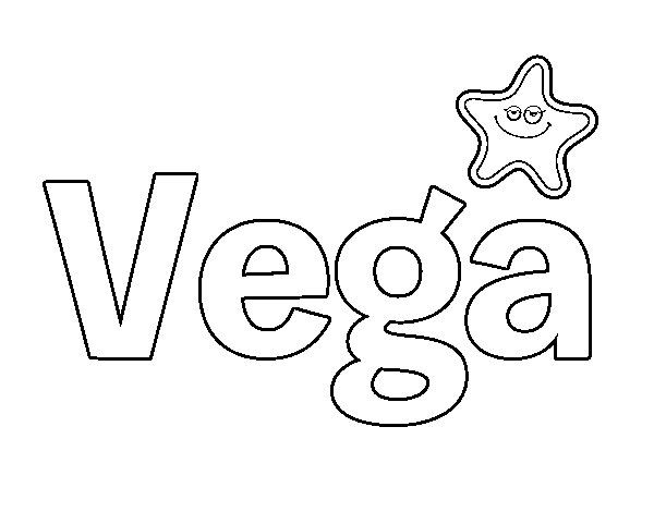 Dibujo de Vega para Colorear