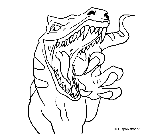 Dibujo de Velociraptor II para Colorear
