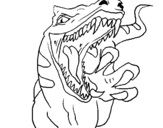 Dibujo de Velociraptor II para colorear