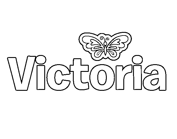 Dibujo de Victoria para Colorear
