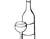 Dibujo de Vino para colorear