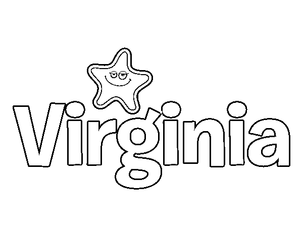 Dibujo de Virginia para Colorear