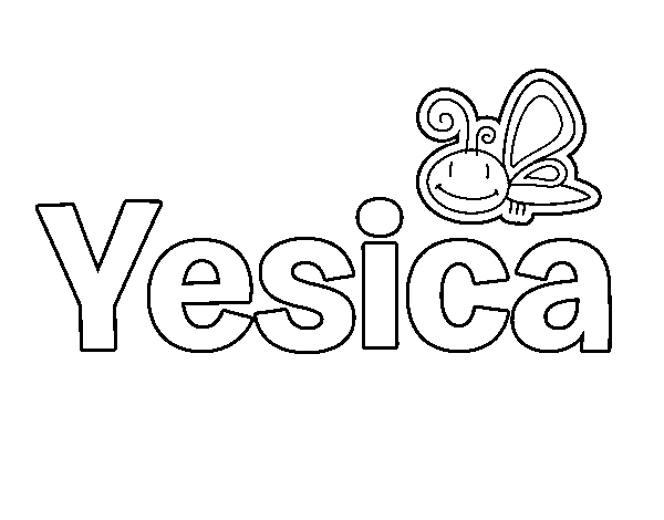 Dibujo de Yesica para Colorear
