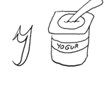 Dibujo de Yogur para colorear