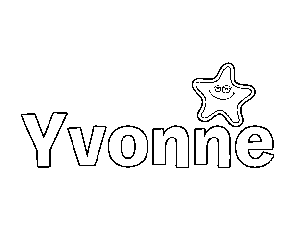 Dibujo de Yvonne para Colorear